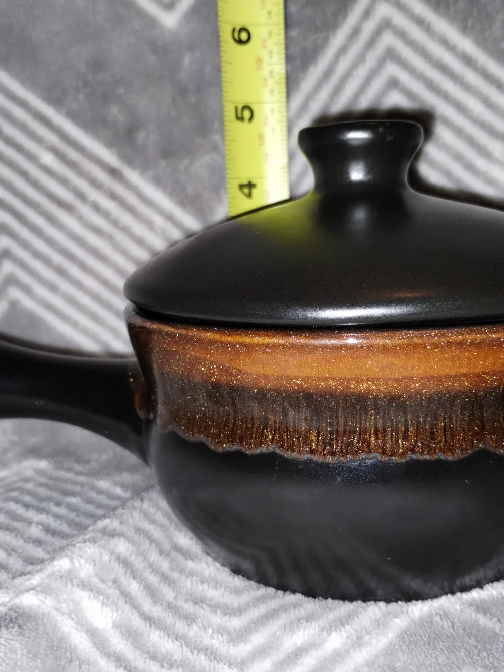 Roscher & Co Beautiful Orange Glazed Drip Decorated Ceramic